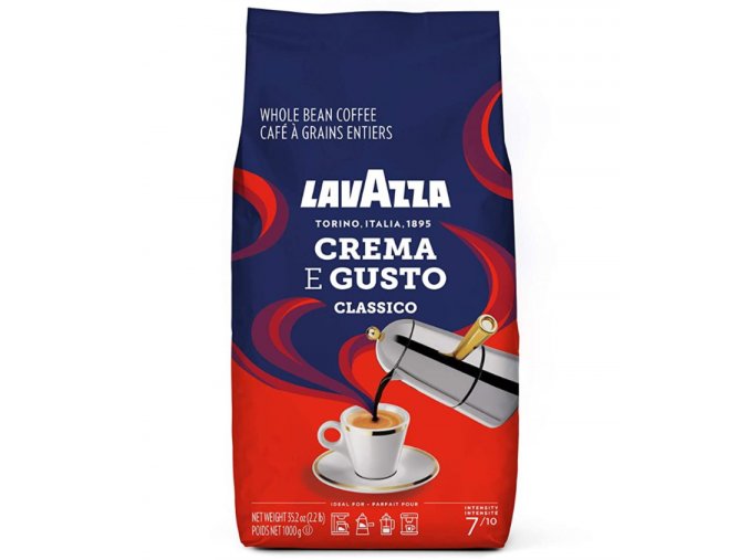 lavazza espresso crema e gusto classico zrnkova kava 1kg