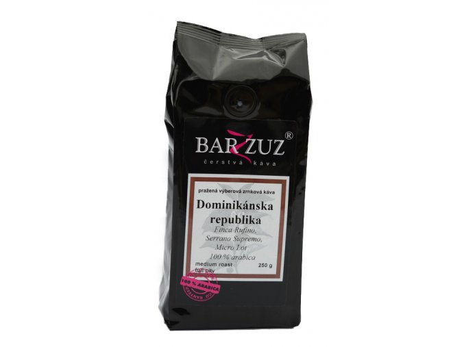 BARZZUZ Dominikánska republika zrnková káva 250g