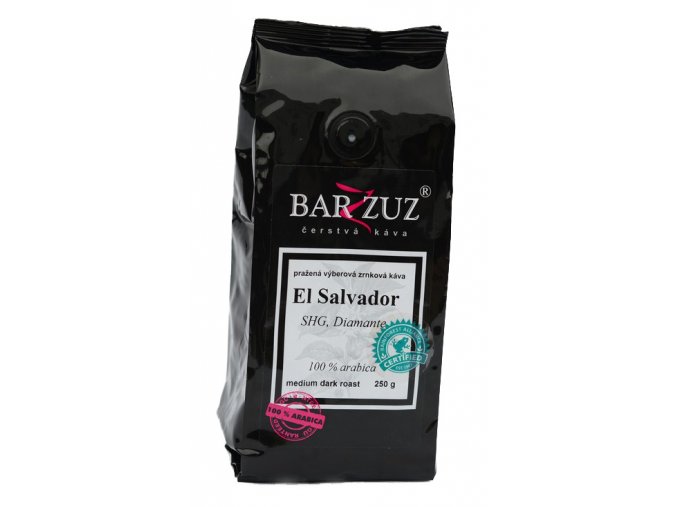 BARZZUZ El Salvador SHG zrnková káva 250g