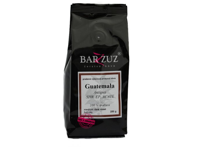 BARZZUZ Guatemala Antigua zrnková káva 250g