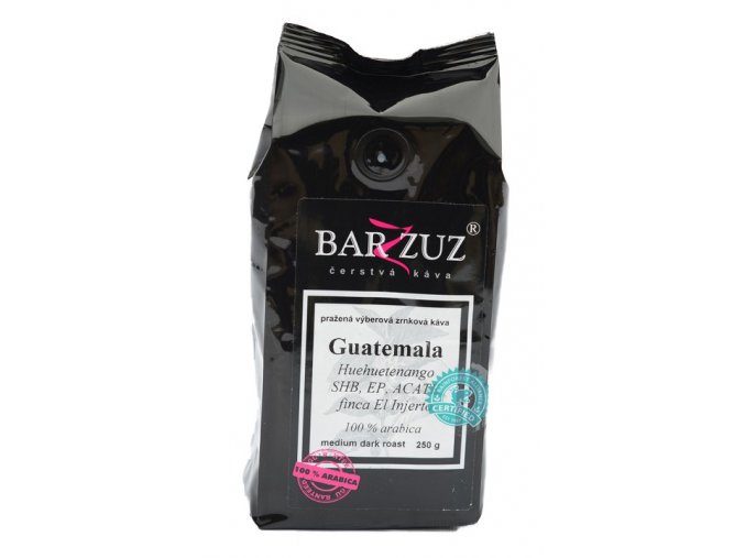 BARZZUZ Guatemala SHB El Jaguar zrnková káva 250g
