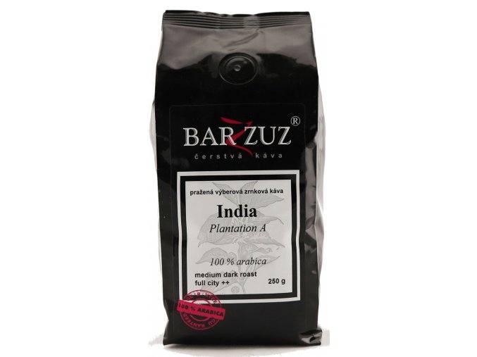 BARZZUZ India zrnková káva 250g