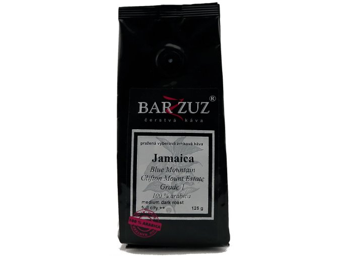 BARZZUZ Jamajka Blue Mountain zrnková káva 125g