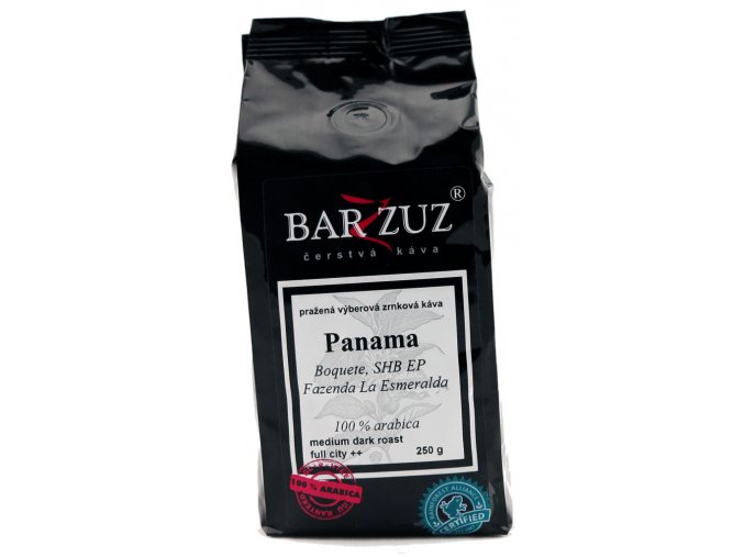 BARZZUZ Panama SHB zrnková káva 250g
