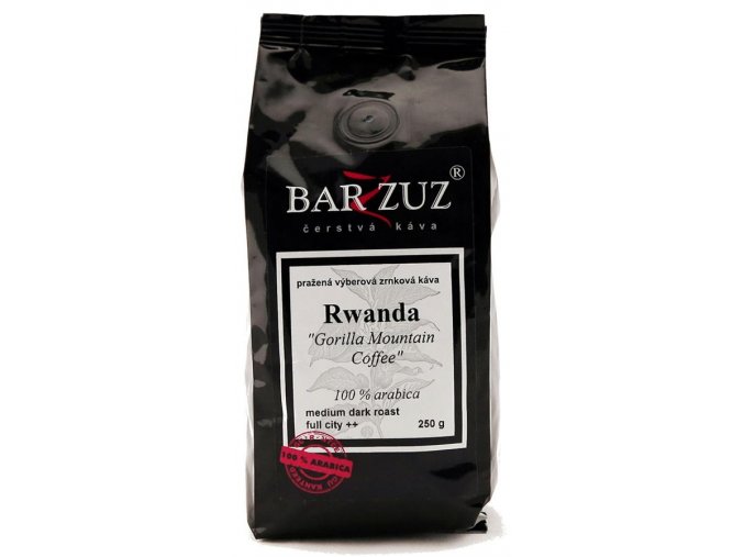 BARZZUZ Rwanda zrnková káva 250g