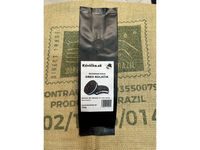 Kavicka Brazil ochutena zrnkova kava OREO KOLACIL 125g