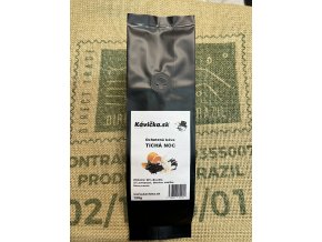 Kavicka Brazil ochutena zrnkova kava TICHA NOC 125g