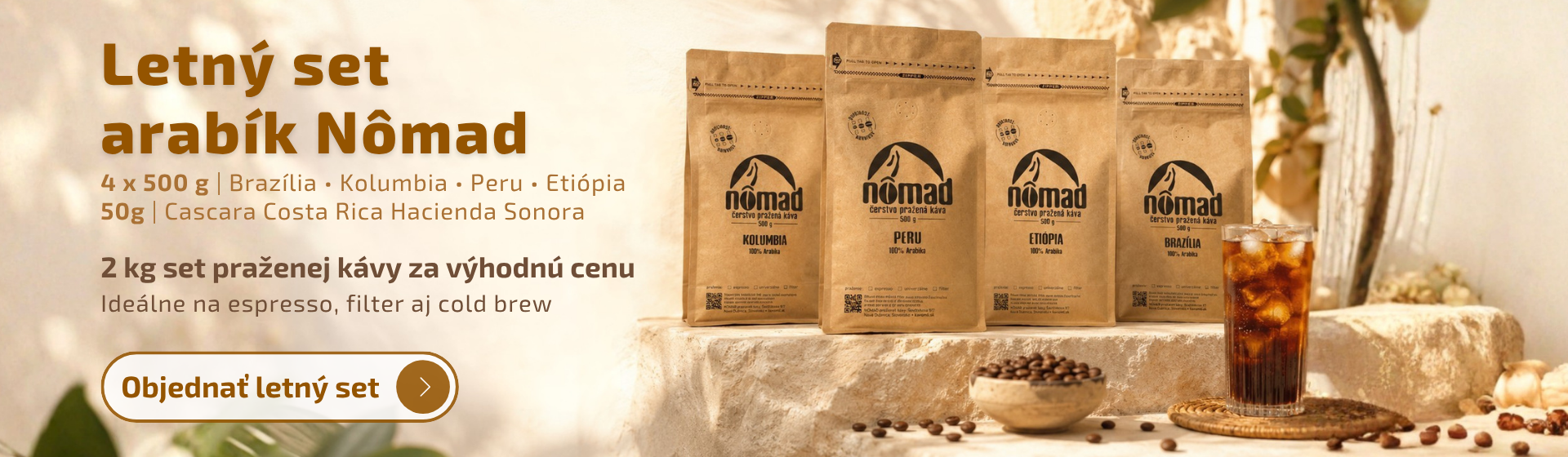 Letný set arabík 4 x 500g