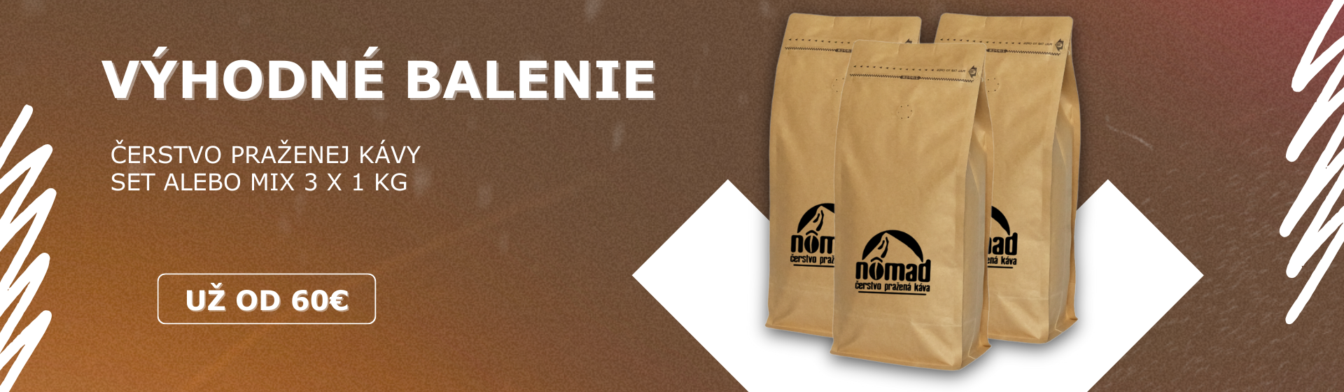 Výhodné balenia kávy - set zrnkovej kávy za výhodnú cenu