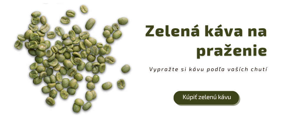 Zelená káva na praženie