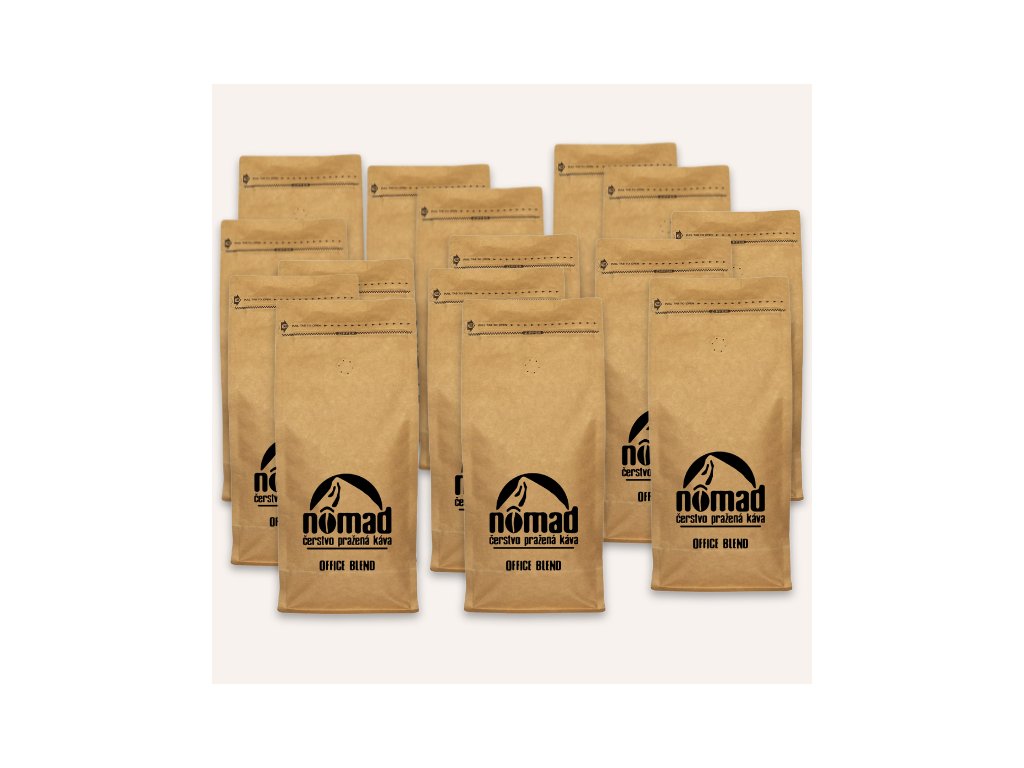 Office blend 15 x 1kg SET praženej kávy pre firmy