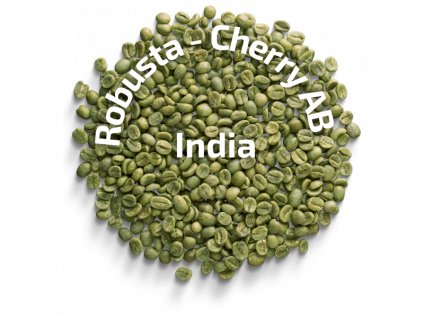 Zelená káva India Robusta Cherry AB, 1 kg