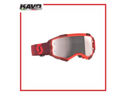 SCOTT brýle FURY red/silver chrome works