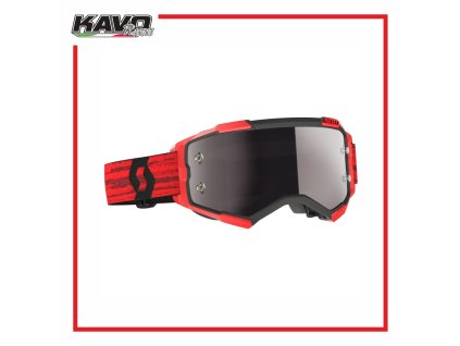 SCOTT brýle FURY dark red silver chrome works