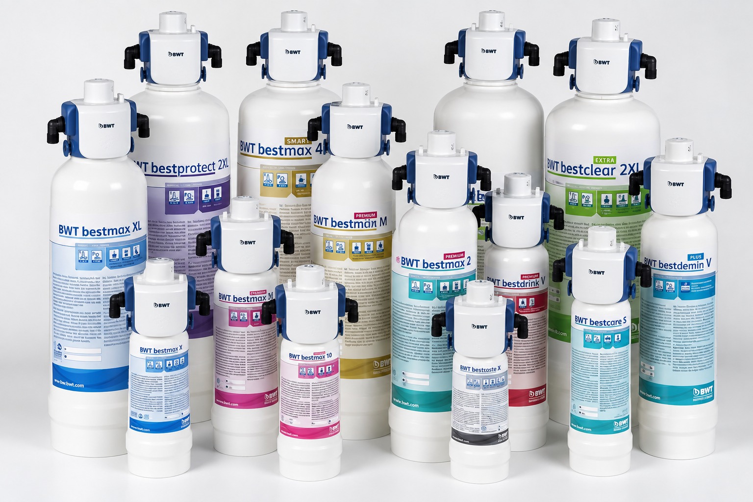 Porovnanie filtrov BWT: Bestmax, Bestmax Premium, Bestprotect a Bestclear