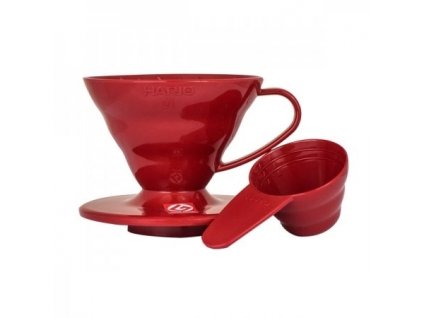 hario dripper v60 01 červený