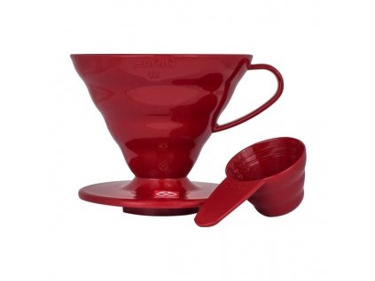 Hario dripper V60 02 červerný