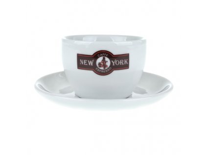 Šálek New York Caffé cappuccino s podšálkem