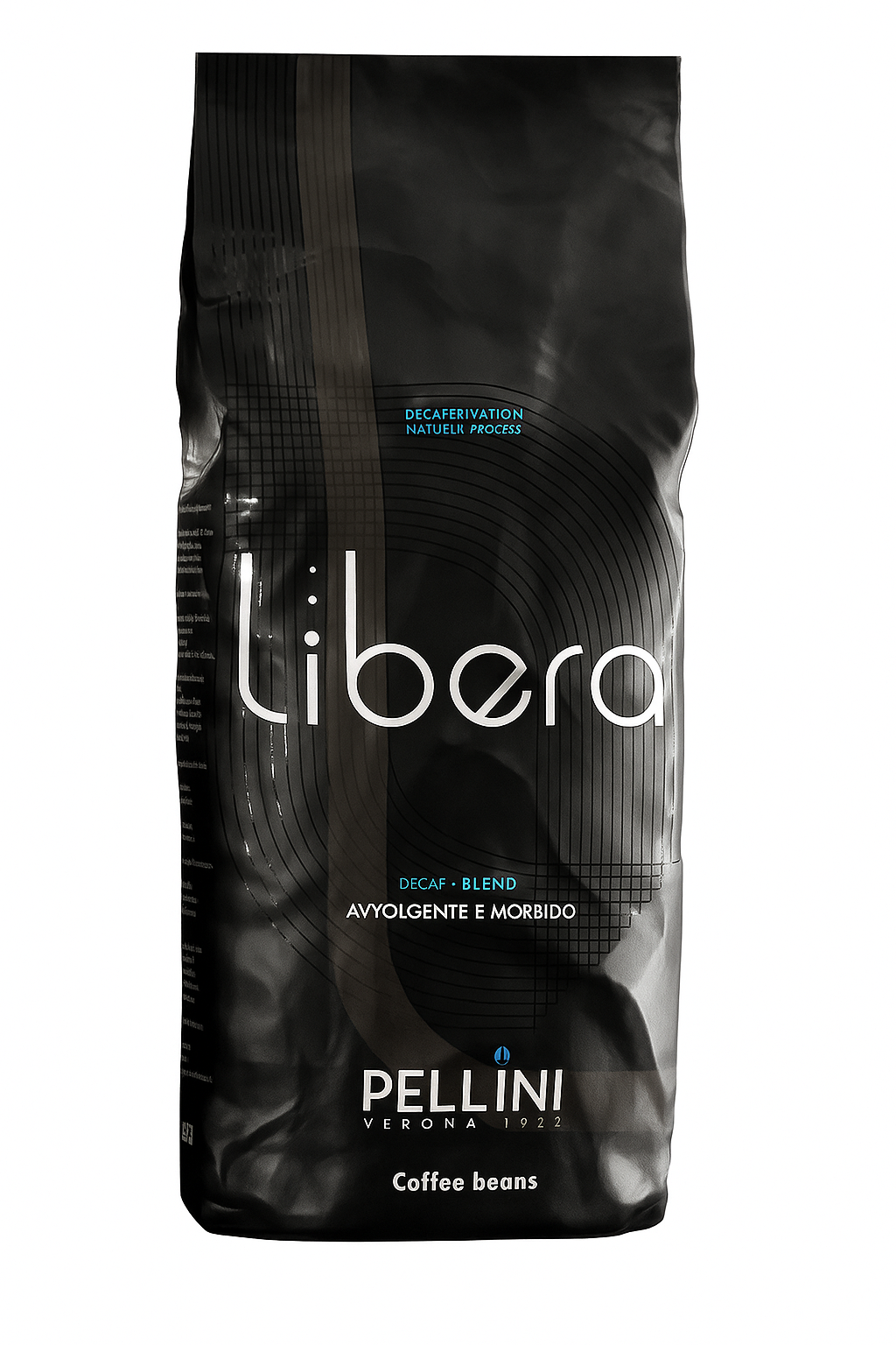 Pellini Libera bezkofeinová - 500g zrnková káva