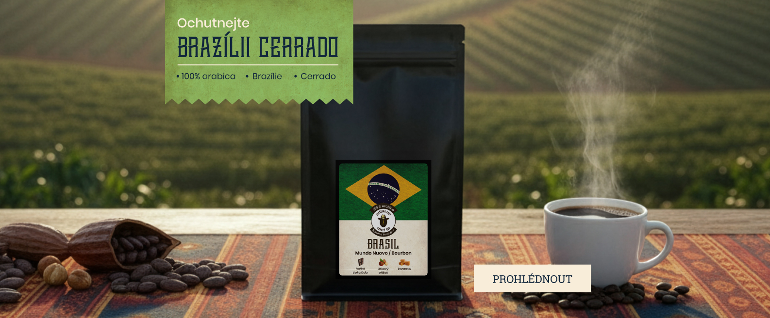 Ochutnejte brazilskou kávu z oblasti Cerrado v Minas Gerais
