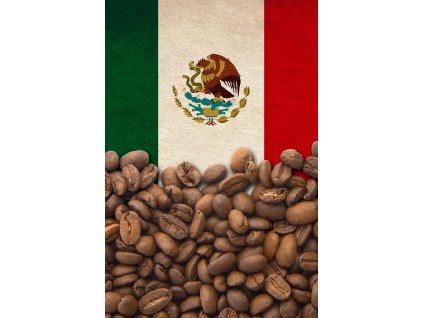 Čerstvě pražená zrnková káva z Mexika