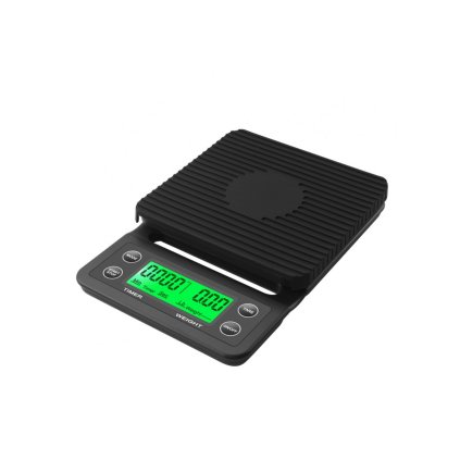 baristicka digitalni vaha 01 g 3000g s casovacem cerna