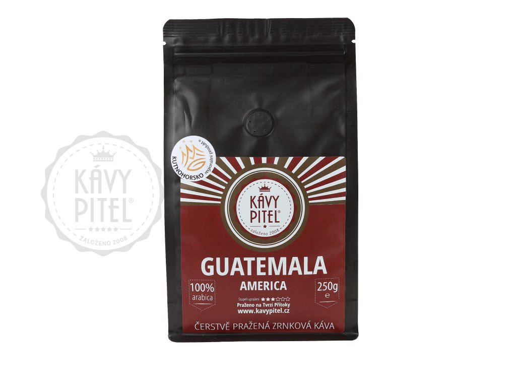 guatemala zrnkova kava kavy pitel 250g