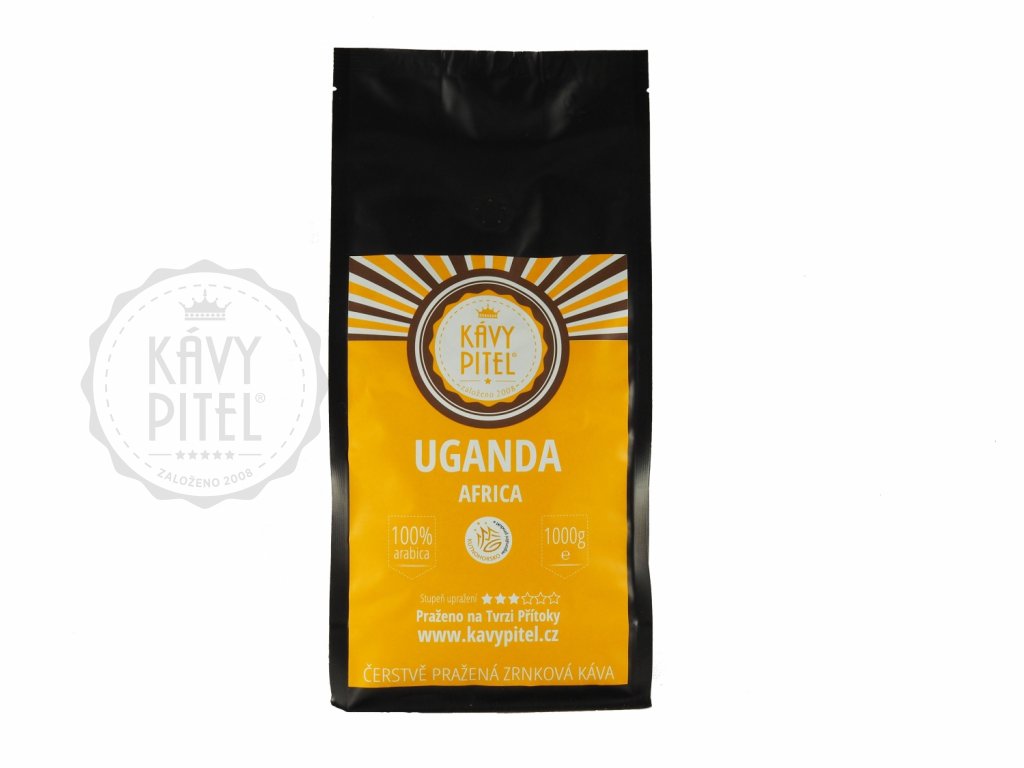Uganda zrnkova kava kavy pitel 1000g