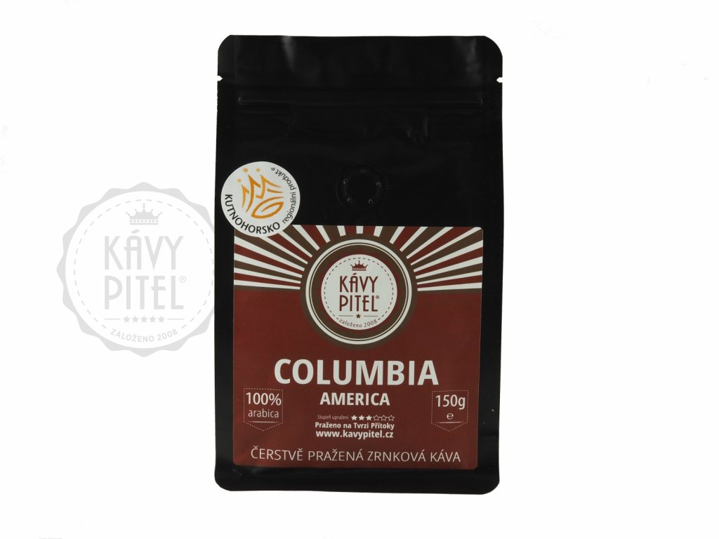 columbia kolumbie zrnkova kava kavy pitel 150g