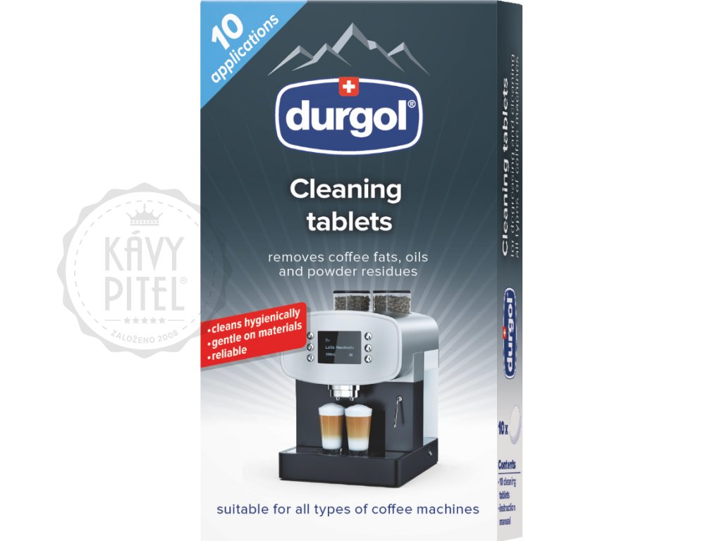 Durgol cleaning tablets odvapneni decalcifikace kava kavy pitel