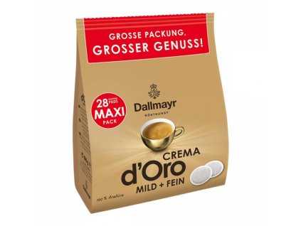 dallmayr crema d oro mild fein intensa senseo pods pody kavy pitel kutna hora 28 ks podu