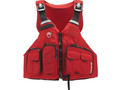 NRS Chinook OS Fishing PFD (Barva Red, Velikost XS/M)