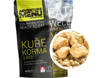 Adventure menu - Chicken Korma with rice