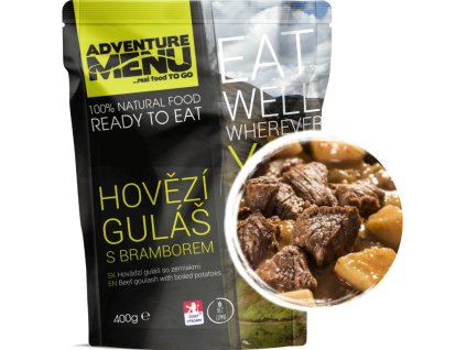 Adventure menu - Beef goulash with potatoes
