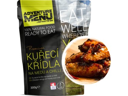 Adventure menu - Chicken wings with honey and chilli