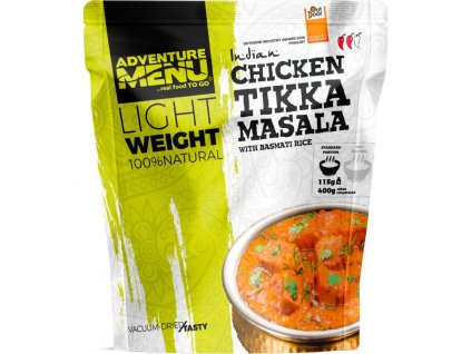 Adventure menu - Chicken Tikka Masala with basmati rice