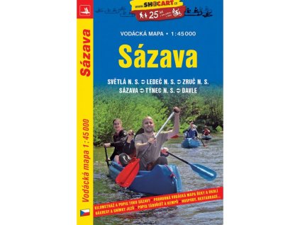 Boating map Sázava