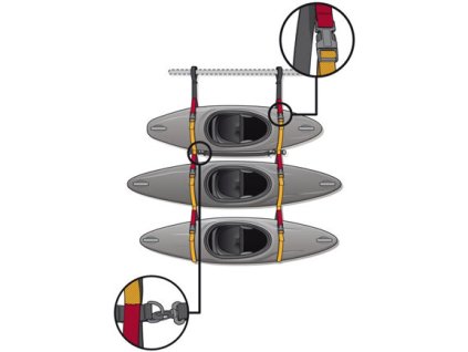 HF strap rack for boats