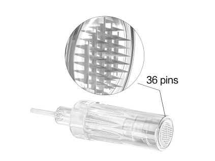 36 Anti Flow Back Microneedling Derma Pen Needle Cartridge