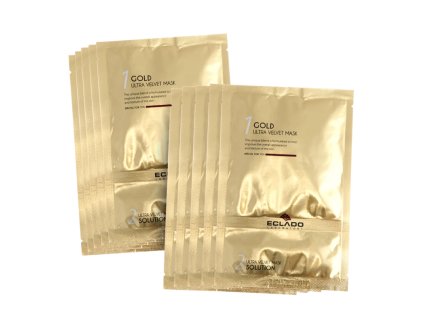 ECLADO Gold Ultra Velvet maska 10 ks