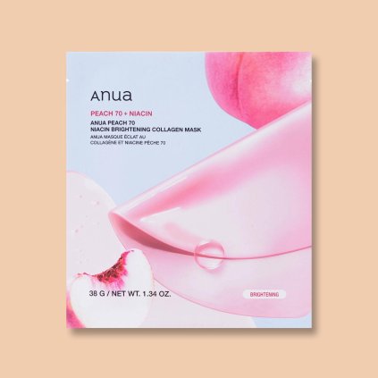 1417 1 peach 70 niacin brightening collagen mask