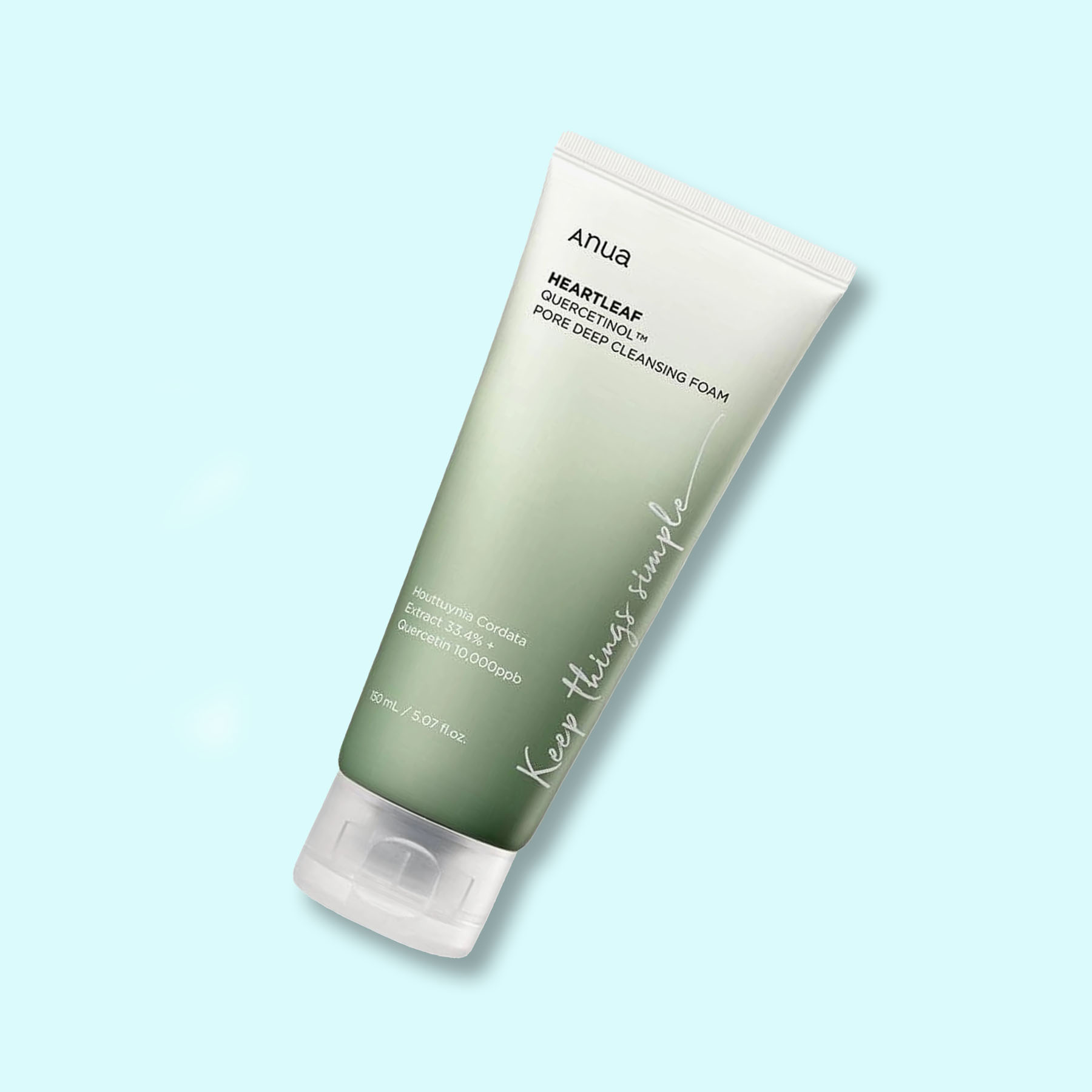 Anua Heartleaf Quercetinol Pore Deep Cleansing Foam hĺbkovo čistiaca pena na tvár