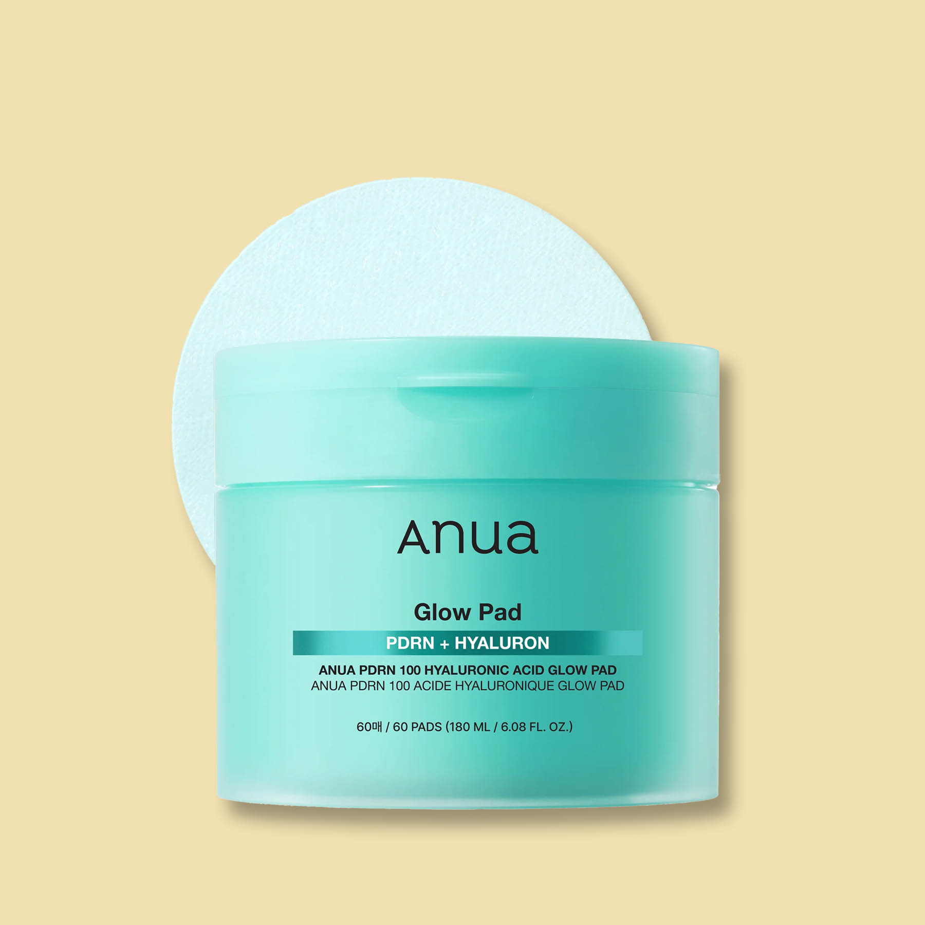 Anua PDRN Hyaluronic Glow Pad rozjasňujúce hydratačné tampóny