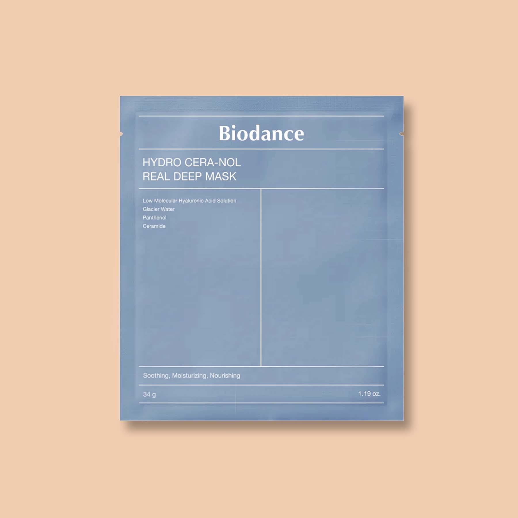 Biodance - Hydro Cera-nol Real Deep Mask - Hydratačná kolagénová plátienková maska - 1 ks / 34 g Balenie: 1ks