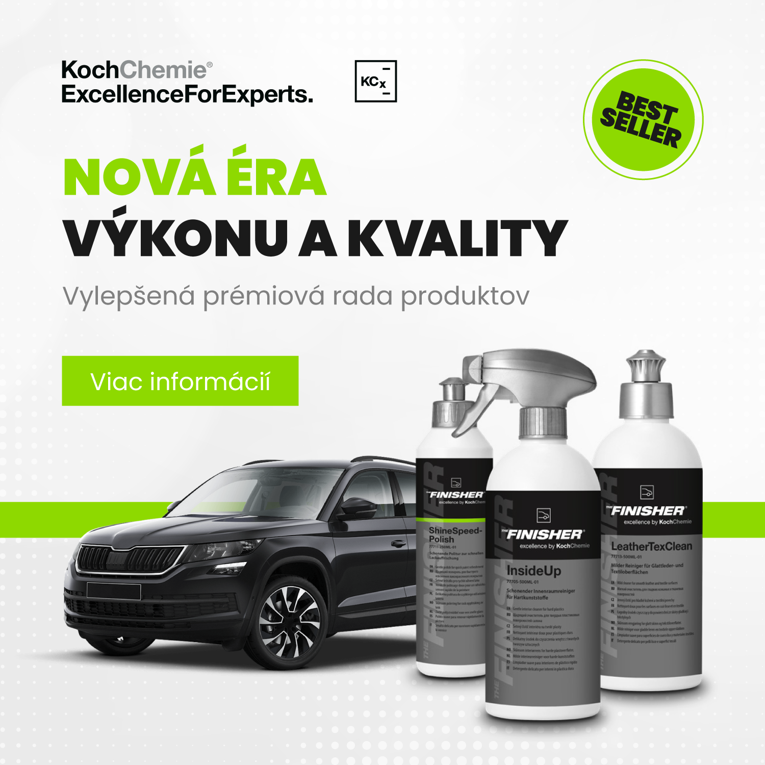 Nová produktová línia Koch Chemie THE FINISHER: Kompletný systém starostlivosti už na kcshop.sk