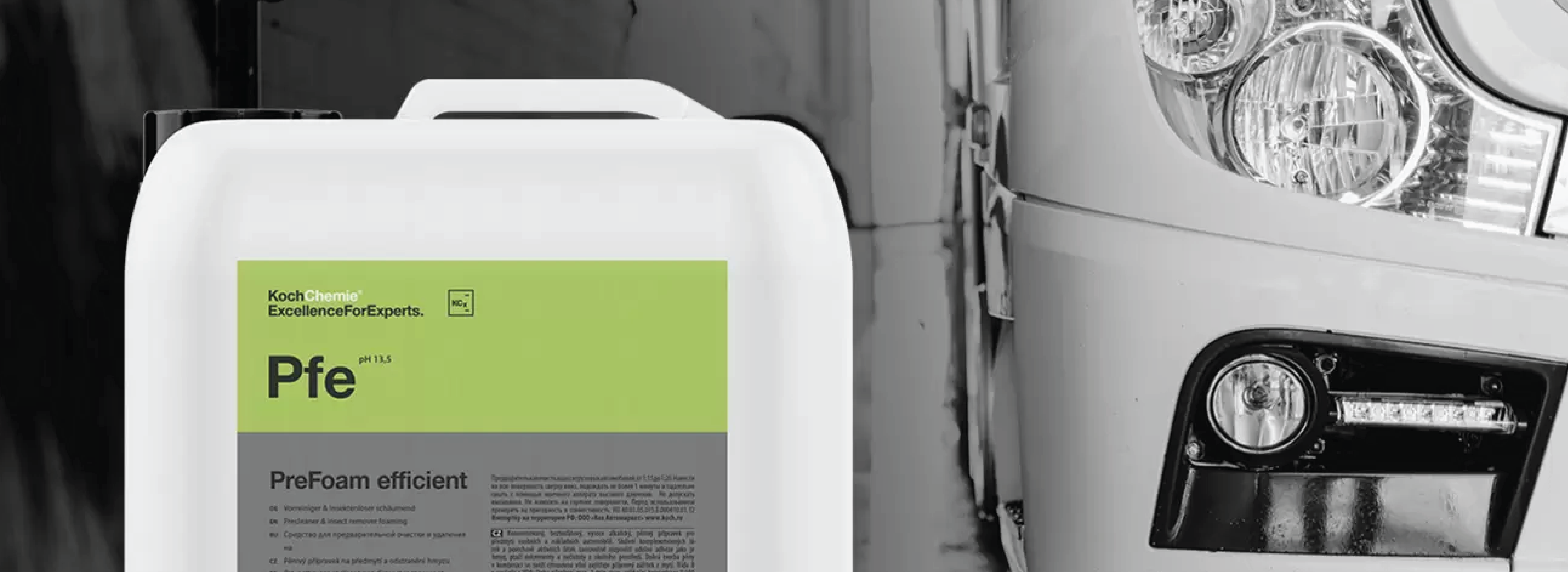 Predumytie vozidla s PreFoam effecient