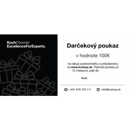Darčekový poukaz 100€