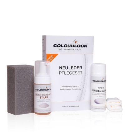 Colourlock Leather Care Kit Stark Cleaner and Shield - Sada na starostlivosť o kožu so silným znečistením