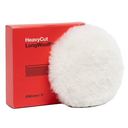 Koch Chemie Heavy Cut Long Wool Pad 80mm - Leštiaci kotúč z jahňacej kože