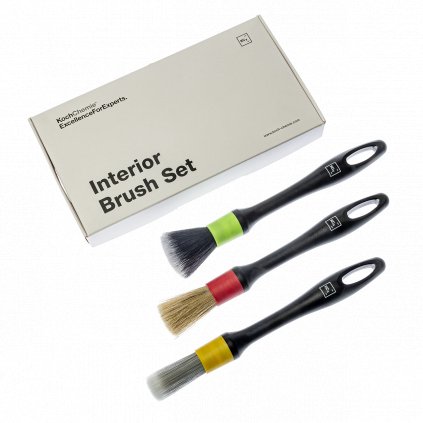 Koch Chemie Interior brush set - Detailingová sada 3 ks  štetcov pre čistenie interieru